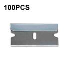 100 PCS A25 Car Film Mobile Phone Screen Auxiliary Tool Single Sided Stainless Steel Blade - 1