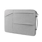 ST02 Large-capacity Waterproof Shock-absorbing Laptop Handbag, Size: 14.1-15.4 inches(Grey) - 1