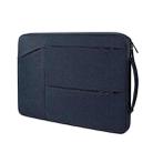 ST02 Large-capacity Waterproof Shock-absorbing Laptop Handbag, Size: 14.1-15.4 inches(Navy Blue) - 1