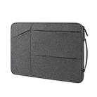 ST02 Large-capacity Waterproof Shock-absorbing Laptop Handbag, Size: 14.1-15.4 inches(Deep Sky Gray) - 1