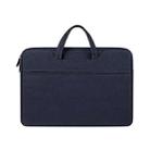 ST01 Large-Capacity Waterproof Shock-Absorbing Laptop Handbag, Size: 14.1-15.4 inches(Navy Blue) - 1