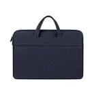 ST01 Large-Capacity Waterproof Shock-Absorbing Laptop Handbag, Size: 15.6 inches(Navy Blue) - 1