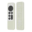 Silicone Remote Controller Waterproof Anti-Slip Protective Cover For Apple TV 4K 2021(Luminous Color) - 1