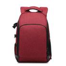 Cationic SLR Backpack Waterproof Photography Backpack with Headphone Cable Hole(Red) - 1