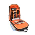 Oxford Cloth Waterproof Photography Backpack 17 Inch Laptop Backpack(Orange) - 1