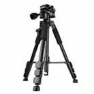 QingZhuangShiDai Q111 Aluminum Alloy Mobile Phone Camera Photography Tripod(Black) - 1