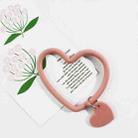 5 PCS Heart-shaped Silicone Bracelet Mobile Phone Lanyard Anti-lost Wrist Rope(Cherry Pink) - 1