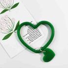 5 PCS Heart-shaped Silicone Bracelet Mobile Phone Lanyard Anti-lost Wrist Rope(Transparent Green) - 1