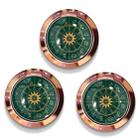 3 PCS Epoxy Constellation Mobile Phone Ring Holder Ring Buckle(Green) - 1