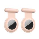 2PCS Tracking Anti-Lost Locator Pin Silicone Cover For Apple Airtag(Pink) - 1