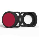 2 PCS  Anti-Lost Tracker Silicone Case for AirTag,Size:  35mm(Black+Red) - 1