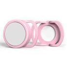 2 PCS  Anti-Lost Tracker Silicone Case for AirTag,Size:  35mm(Pink+White) - 1