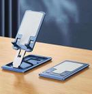 028 Portable Foldable Aluminum Alloy Phone Live Holder(Blue) - 1