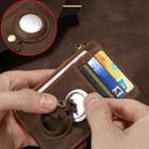 Tracking Locator Leather Wallet RFID Anti-theft Card Holder for AirTag, Color: Classic-Coffee - 3