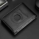 Tracker RFID Card Holder Leather Men Wallet for AirTag(Plain Weave) - 3