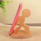 Wooden Mobile Phone Bracket Beech Lazy Mobile Phone Holder,Style: Staunch - 1