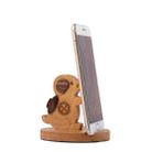 Wooden Mobile Phone Bracket Beech Lazy Mobile Phone Holder,Style: Piggy - 1