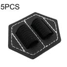 5 PCS Capacitive Pen Bag Self Adhesive Pen Holder PU Pen Clip,Style: Hexagon Double Black - 1