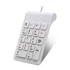 Laptop Wired Digital Mini USB Keyboard(White) - 1