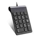 Laptop Wired Digital Mini USB Keyboard(Black) - 1