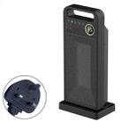 LCD Digital Display Rotary Remote Control Heater PTC Ceramic Heating Heater, Spec: UK Plug (Black) - 1