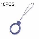 10 PCS Silicone Ring Mobile Phone Lanyard Water Bottle Anti-fall Pendant(Lavender Gray) - 1