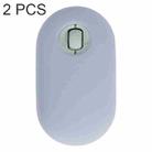 2 PCS Silicone Dustproof Wireless Mouse Protective Case For Logitech Pebble(Gray Blue) - 1