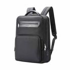 Bopai 61-121518 Multi-compartment Waterproof Expandable Backpack with USB Charging Hole(Black) - 1