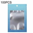 100PCS Aluminum Foil Ziplock Bag Jewelry Data Line Sealed Packaging Bag, Size: 12x18cm (Blue Gradient) - 1