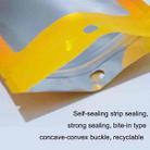 100PCS Aluminum Foil Ziplock Bag Jewelry Data Line Sealed Packaging Bag, Size: 12x18cm (Yellow Gradient) - 4