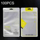 100PCS Phone Case Translucent Yin Yang Self-sealing Packaging Bag(Yellow) - 1