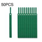 50 PCS Needle Shape Self-adhesive Data Cable Organizer Colorful Bundles 12 x 145mm(Green) - 1