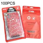 100PCS Phone Case Plastic Self-Sealing Pearl Packaging Bags, Size: 12x21cm (Red) - 1
