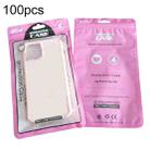 100PCS Phone Case Plastic Self-Sealing Pearl Packaging Bags, Size: 12x21cm (Pink) - 1