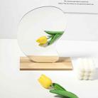 Irregular Acrylic Mirror With Wooden Base Photo Props(Water Drip) - 1