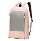 Bopai 62-121268 Lightweight Casual Waterproof Wear-Resistant Laptop Backpack(Pink) - 1