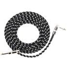 Guitar Connection Wire Folk Bass Performance Noise Reduction Elbow Audio Guitar Wire, Size: 0.5m(Black White) - 1