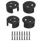 4 PCS / Set Sunnylife AT-MD475 Dust-proof Waterproof Aluminum Alloy Motor Cover For DJI Avata(Black) - 1