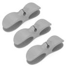 3 PCS Plug Retainer Wire Organizer Storage Hook(Gray) - 1