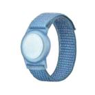 170mm For AirTag Tracker Child Adult Nylon Strap Wristband Protective Case  (Capu Blue) - 1