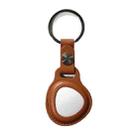 Leather Keychain Protective Sleeve For Huawei Tag GPS Tracker Locator(Brown) - 1