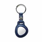 Leather Keychain Protective Sleeve For Huawei Tag GPS Tracker Locator(Navy Blue) - 1
