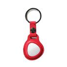 Leather Keychain Protective Sleeve For Huawei Tag GPS Tracker Locator(Red) - 1