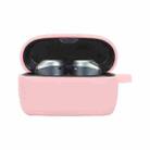For Jabra Elite75T Sports Bluetooth Headphones Soft Silicone Case with hooks(Pink) - 1