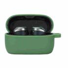 For Jabra Elite75T Sports Bluetooth Headphones Soft Silicone Case with hooks(Grass Green) - 1