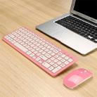 MLD-568 Office Gaming Mute Wireless Mouse Keyboard Set(Pink) - 1