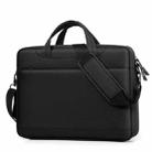 Airbag Thickened Laptop Portable Messenger Bag, Size: 14.1 inches(Black) - 1