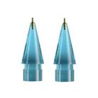 For Apple Pencil 1/2 2pcs Stylus Transparent Replacement Needle Nib, Spec: Extended (Blue) - 1