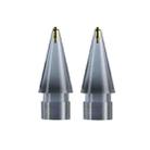 For Apple Pencil 1/2 2pcs Stylus Transparent Replacement Needle Nib, Spec: Round (Gray) - 1