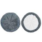 For ECOVACS DEEBOT N9+ 2pcs Robot Vacuum Cleaner Steam Mop Cloth,Style： Full Hair Gray Rag - 1